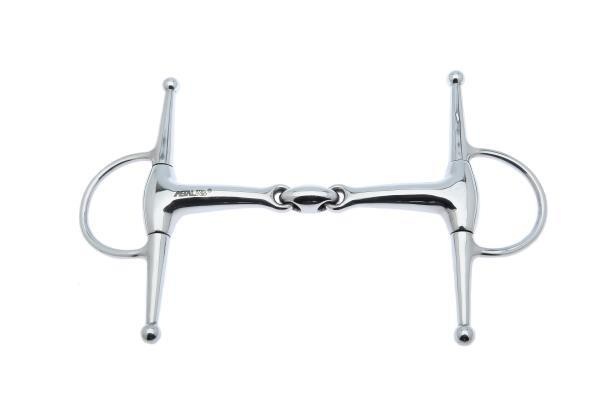 Doppelt gebrochenes Fullcheek-Gebiss in der Gruppe Pferdezubehör & Pferdebedarf / Gebisse / Schenkeltrensen & Knebeltrensen bei Equinest (0063310000X)