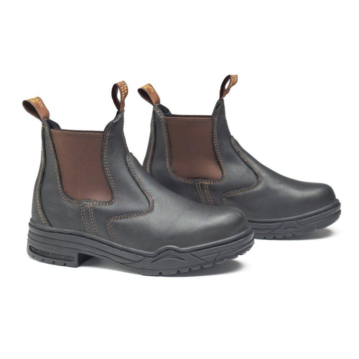 Jodhpur Protective mit Stahlkappe Schwarz/Braun 32 in der Gruppe Schuhe, Stiefel & Chaps / Schuhe bei Equinest (01070BR-32)