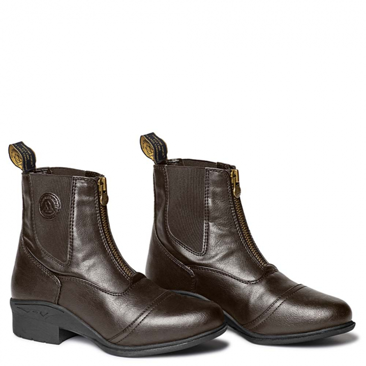 Reitschuhe Veganza Zip Paddock Braun in der Gruppe Schuhe, Stiefel & Chaps / Reitstiefeletten & Reitschuhe bei Equinest (01081BR_r)