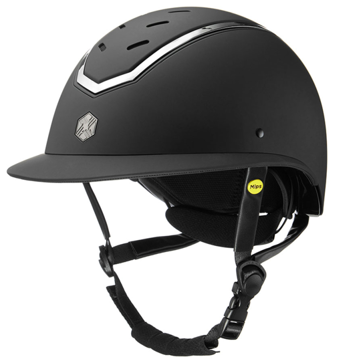 Reithelm MIPS Kylo Matte Wide Peak Schwarz/Silber in der Gruppe Reitausrüstung / Reithelme / MIPS-Reithelme bei Equinest (0209020322BASI_r)