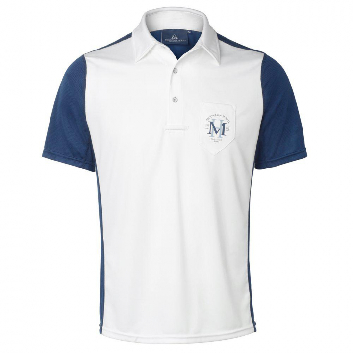 Herren-Poloshirt Scott Tech Marineblau/Weiß in der Gruppe Reitbekleidung / Poloshirts bei Equinest (04286Ma_r)