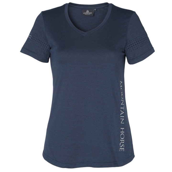 T-Shirt Tyra Tech Top Marineblau in der Gruppe Reitbekleidung / Langarm- & Kurzarm-Shirts / T-Shirts bei Equinest (04474Ma_r)