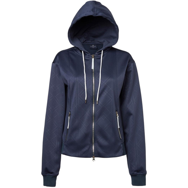 Hoodie Starla Zip Marineblau in der Gruppe Reitbekleidung / Pullover & Fleecejacken bei Equinest (04582043NA_r)