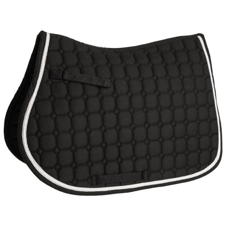 Zadeldekje Octagon Quilt Schwarz in der Gruppe Pferdezubehör & Pferdebedarf / Schabracken / Springschabracken & Vielseitigkeitsschabracken bei Equinest (132214BA_r)
