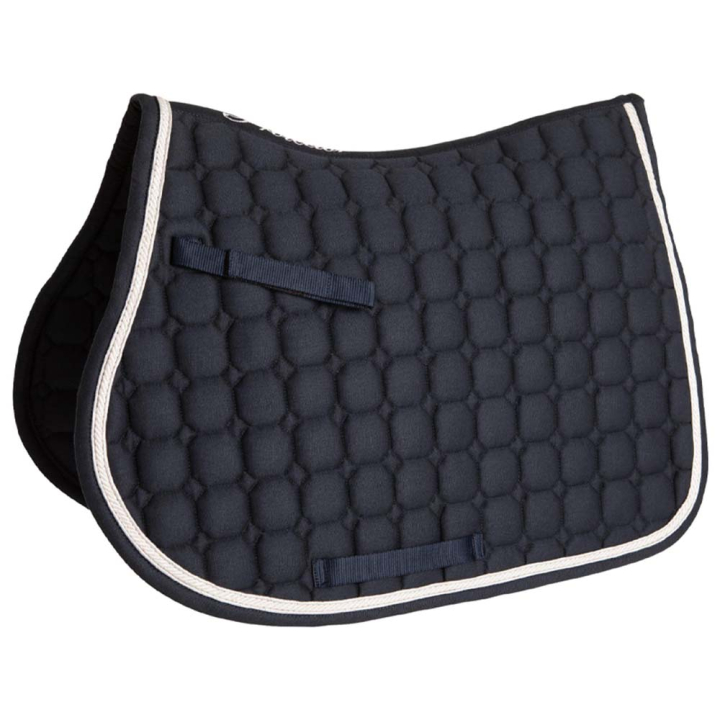 Zadeldekje Octagon Quilt Marineblau in der Gruppe Pferdezubehör & Pferdebedarf / Schabracken / Springschabracken & Vielseitigkeitsschabracken bei Equinest (132224nan_r)