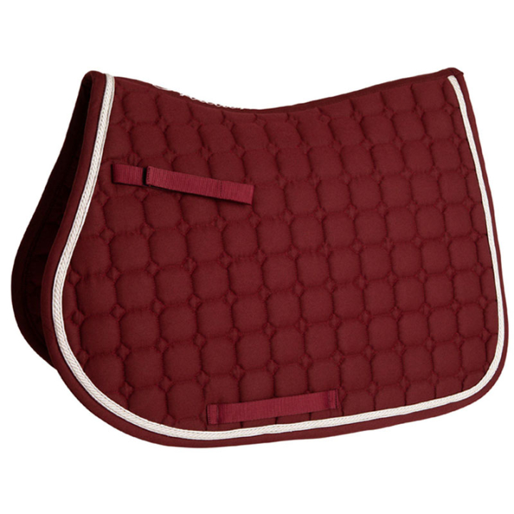 Zadeldekje Octagon Quilt Bordeaux in der Gruppe Pferdezubehör & Pferdebedarf / Schabracken / Springschabracken & Vielseitigkeitsschabracken bei Equinest (132244WN_r)