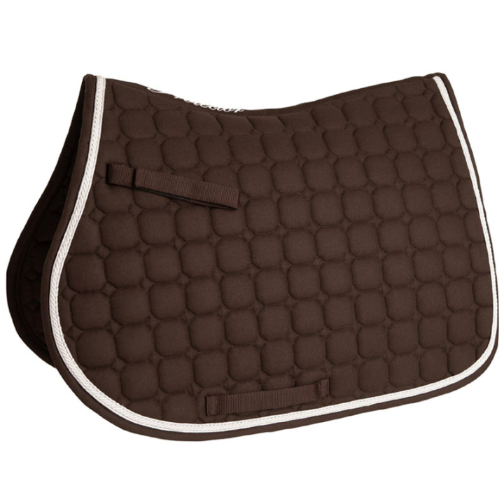Zadeldekje Octagon Quilt Braun in der Gruppe Pferdezubehör & Pferdebedarf / Schabracken / Springschabracken & Vielseitigkeitsschabracken bei Equinest (132254BR_r)