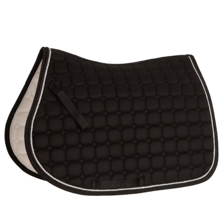 Schabracke Zari Shine Schwarz/Silber in der Gruppe Pferdezubehör & Pferdebedarf / Schabracken / Springschabracken & Vielseitigkeitsschabracken bei Equinest (133214BASI_r)