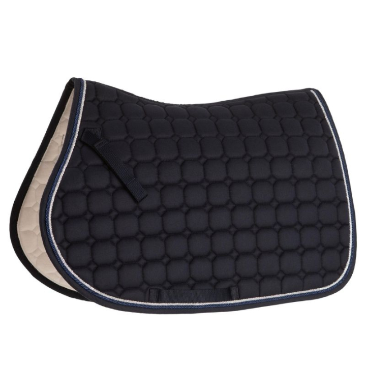 Schabracke Zari Shine Marineblau/Silber in der Gruppe Pferdezubehör & Pferdebedarf / Schabracken / Springschabracken & Vielseitigkeitsschabracken bei Equinest (133314NASI_r)