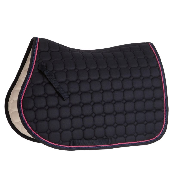 Schabracke Zari Shine Marineblau/Rosa in der Gruppe Pferdezubehör & Pferdebedarf / Schabracken / Springschabracken & Vielseitigkeitsschabracken bei Equinest (133334NAPI_r)