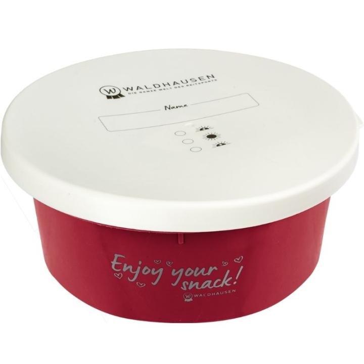 Futterschüssel mit Deckel 2L Rot in der Gruppe Stall & Weide / Stallzubehör / Eimer bei Equinest (1501687RE)