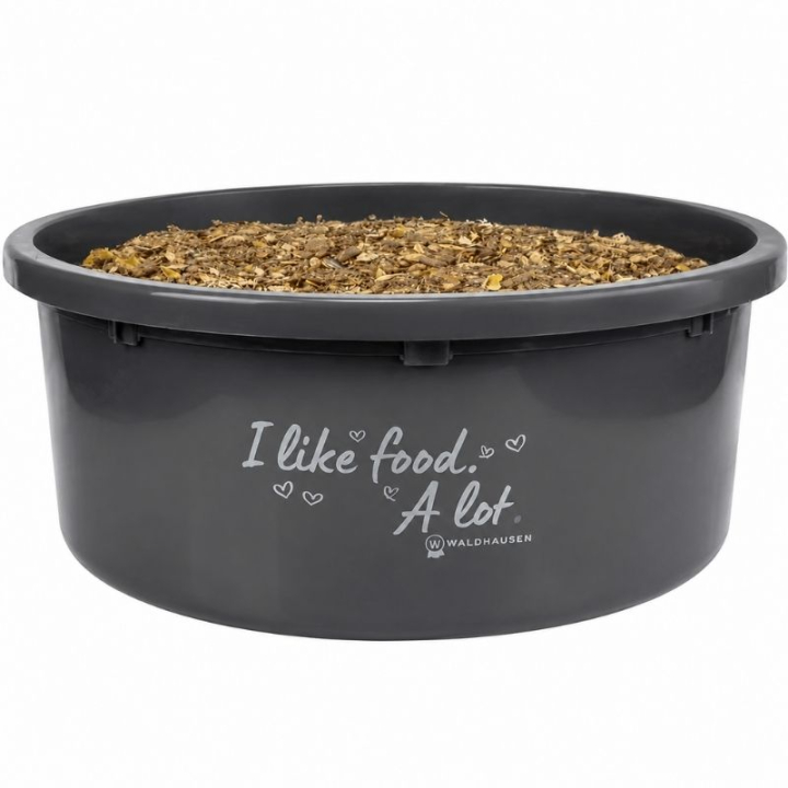 Futterschüssel mit Deckel XL 8L Grau  in der Gruppe Stall & Weide / Stallzubehör / Füttern & Tränken bei Equinest (1502710GR-8)