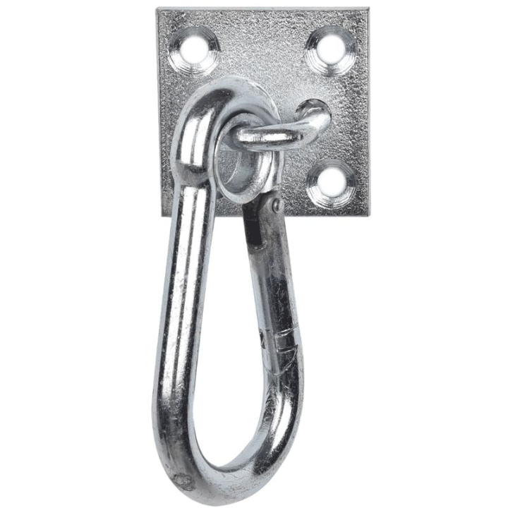 Karabinerhaken Plate Silber in der Gruppe Stall & Weide / Stallzubehör / Haken & Aufhängen bei Equinest (153200SI)