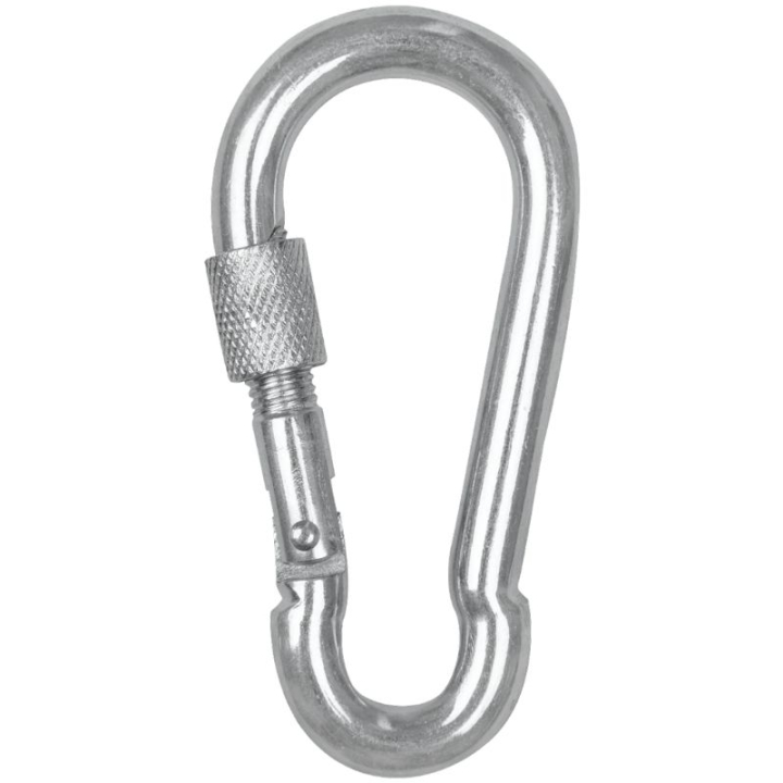 Sicherheitskarabiner Screw Cap Silber in der Gruppe Stall & Weide / Stallzubehör / Haken & Aufhängen bei Equinest (170401SI)