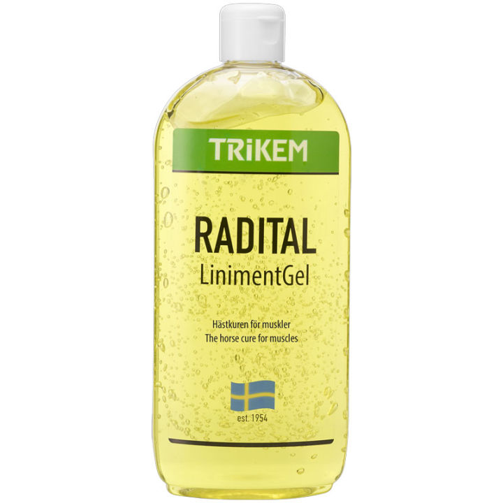 Radital Liniment Gel 500 ml in der Gruppe Pflegeprodukte / Einreibemittel & Tonerde / Einreibemittel bei Equinest (1723050)