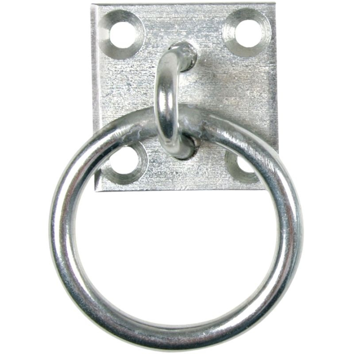 Anbindering Plate Silber in der Gruppe Stall & Weide / Stallzubehör / Haken & Aufhängen bei Equinest (197800SI)