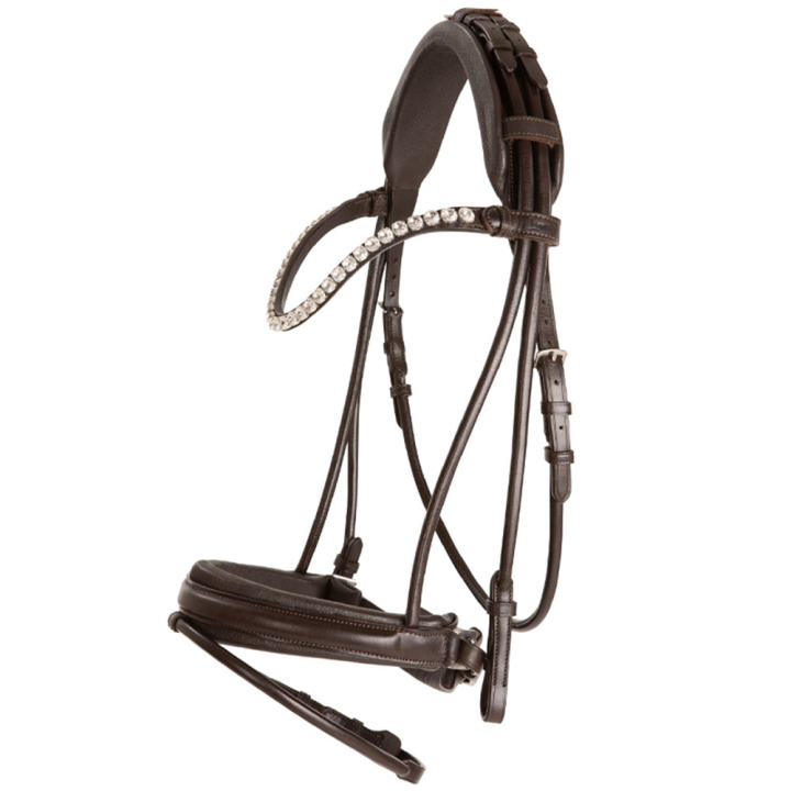 Dressurtrense Caselle Supreme Chocolate in der Gruppe Pferdezubehör & Pferdebedarf / Zaumzeug & Stirnriemen / Kandarenzaum & Dressurtrensen bei Equinest (208573CH_r)