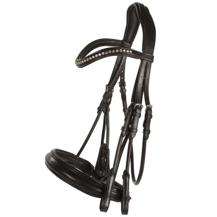 Kandarenzaum Delicato Supreme Schwarz in der Gruppe Pferdezubehör & Pferdebedarf / Zaumzeug & Stirnriemen / Kandarenzaum & Dressurtrensen bei Equinest (208813BA_r)