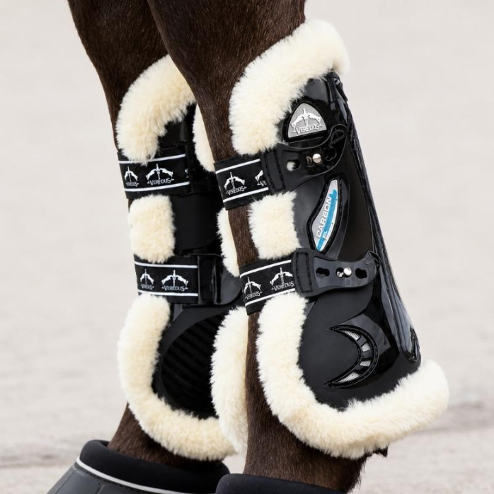 Carbon Gel Vento STS Springgamaschen Schwarz in der Gruppe Pferdezubehör & Pferdebedarf / Beinschutz & Hufschutz  / Springgamaschen bei Equinest (210201700_S_r)