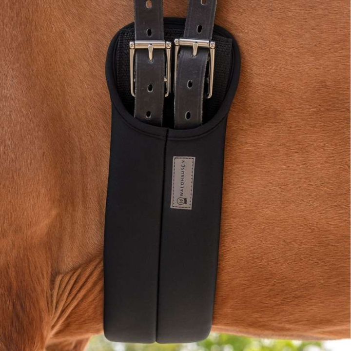 Dressurgurt Super Soft Schwarz in der Gruppe Pferdezubehör & Pferdebedarf / Sattelgurte / Kurzgurte bei Equinest (21280104BA_r)