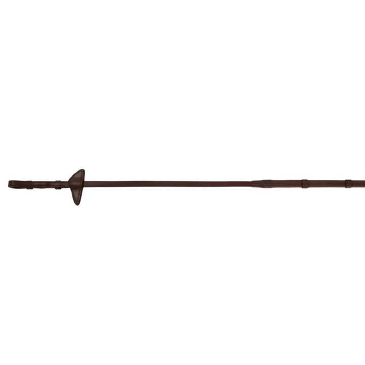 Gummizügel mit Stoppern Selected Chocolate/Gold in der Gruppe Pferdezubehör & Pferdebedarf / Zügel / Gummizügel bei Equinest (219762CHGO_r)