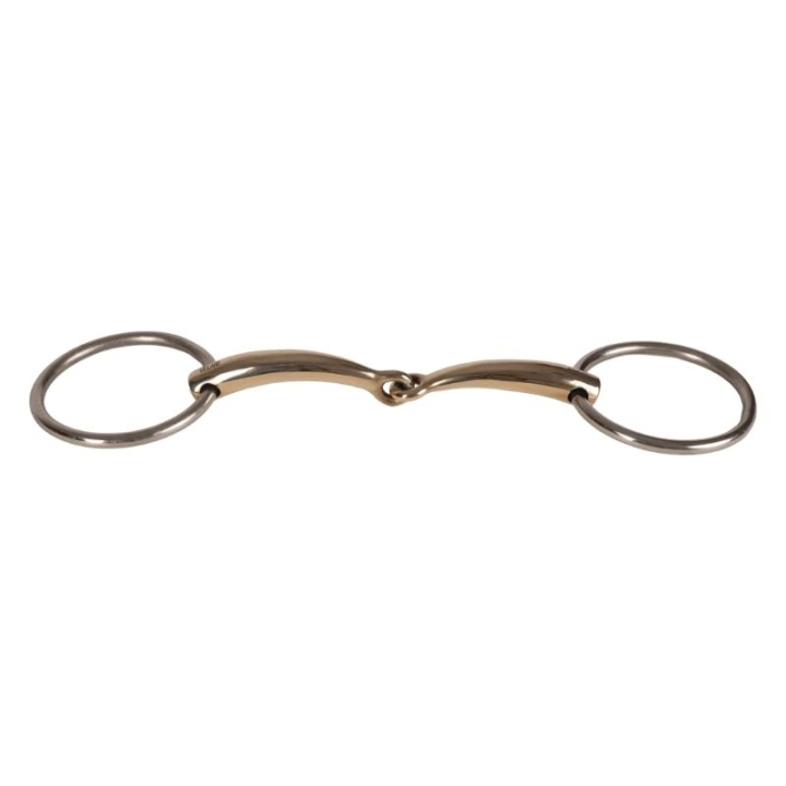 Einfach gebrochenes Trensengebiss mit losen Ringen Sweet Copper 16mm in der Gruppe Pferdezubehör & Pferdebedarf / Gebisse / Wassertrensen bei Equinest (22002411_r)