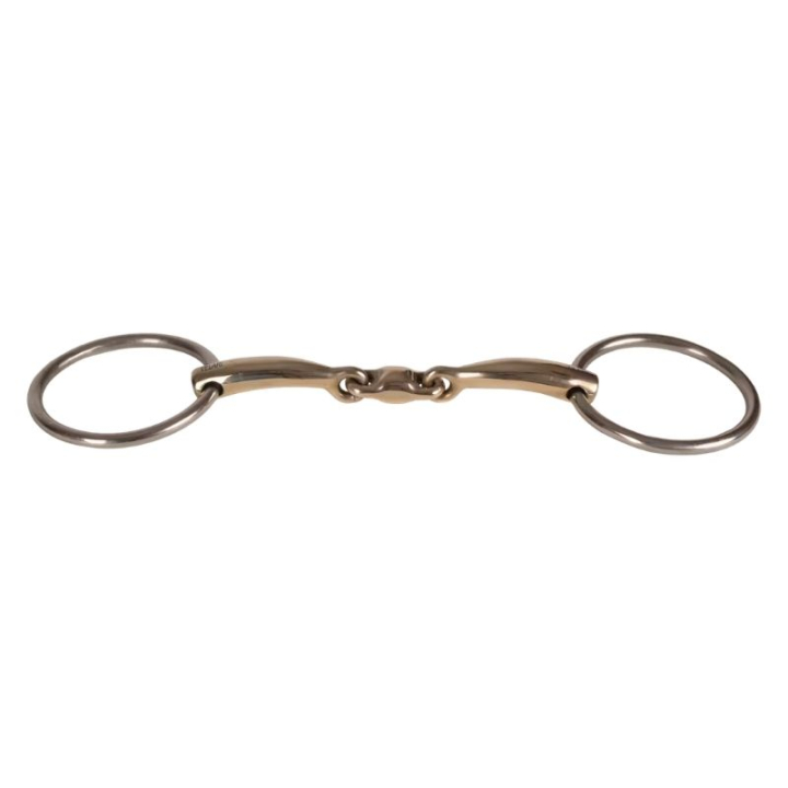 Doppelt gebrochenes Trensengebiss mit losen Ringen Sweet Copper 14mm in der Gruppe Pferdezubehör & Pferdebedarf / Gebisse / Wassertrensen bei Equinest (22003411_r)