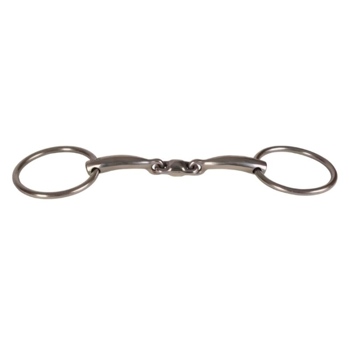 Doppelt gebrochenes Trensengebiss mit losen Ringen Stainless Steel 14mm in der Gruppe Pferdezubehör & Pferdebedarf / Gebisse / Wassertrensen bei Equinest (22003421_r)