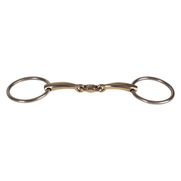 Doppelt gebrochenes Trensengebiss mit losen Ringen Sweet Copper 16mm in der Gruppe Pferdezubehör & Pferdebedarf / Gebisse / Wassertrensen bei Equinest (22004411_r)