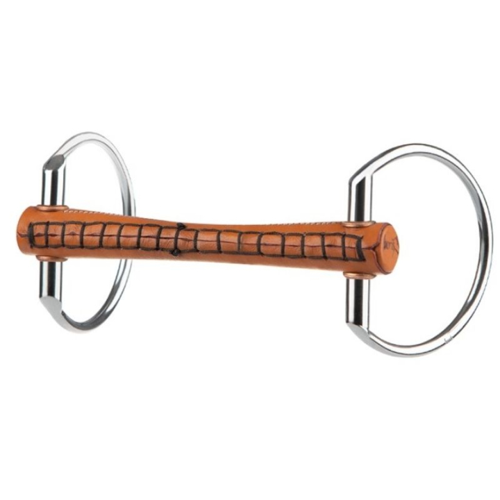 Olivenkopfgebiss Leather Soft in der Gruppe Pferdezubehör & Pferdebedarf / Gebisse / Olivenkopfgebisse bei Equinest (240310936612_r)