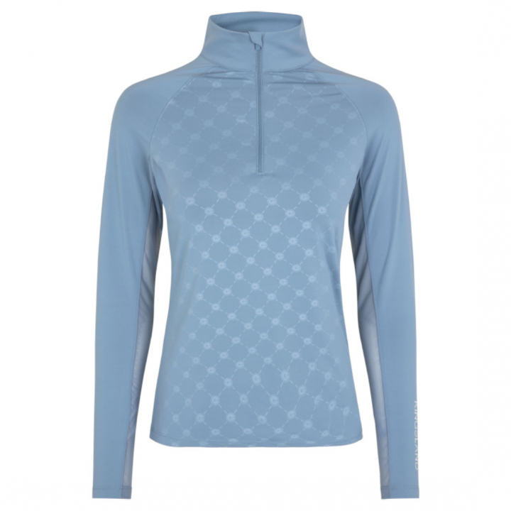 Funktions-T-Shirt KLHavanna 1/2 Zip Hellblau in der Gruppe Reitbekleidung / Pullover & Fleecejacken bei Equinest (2410206528BLUE)