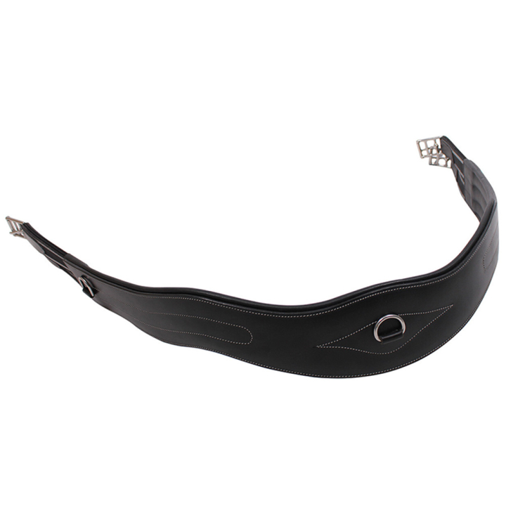 Anatomischer Gurt Luxury Stitching Schwarz in der Gruppe Pferdezubehör & Pferdebedarf / Sattelgurte / Allroundgurte & Langgurte bei Equinest (3021ZW115BA_r)