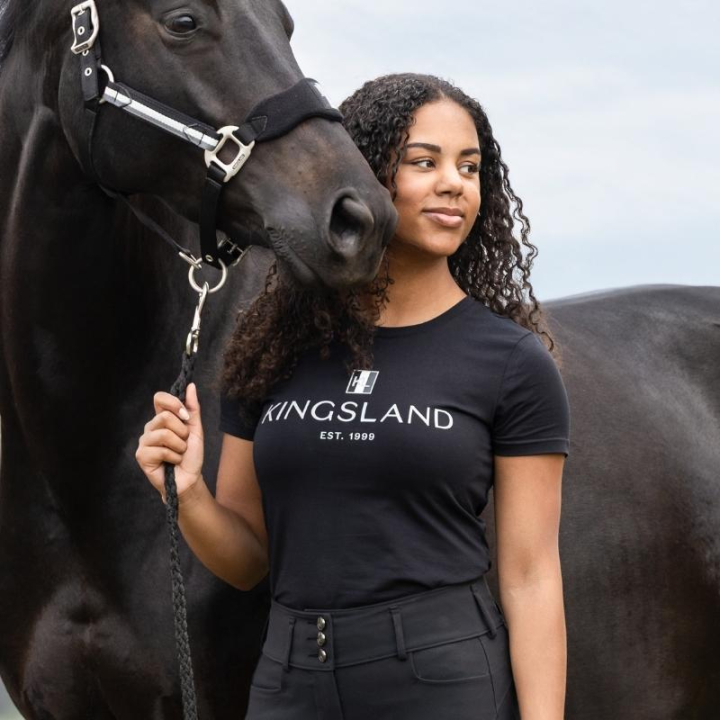 T-Shirt Classic Logo Schwarz in der Gruppe Reitbekleidung / Langarm- & Kurzarm-Shirts / T-Shirts bei Equinest (3117260901011BA_r)
