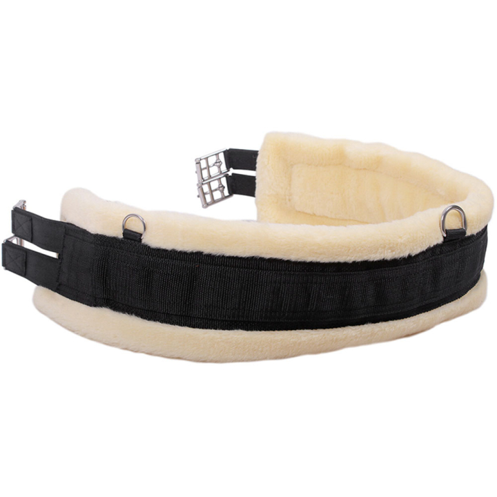Sattelgurt Ontario Fauxfur Schwarz in der Gruppe Pferdezubehör & Pferdebedarf / Sattelgurte / Allroundgurte & Langgurte bei Equinest (3145ZW95BA_r)