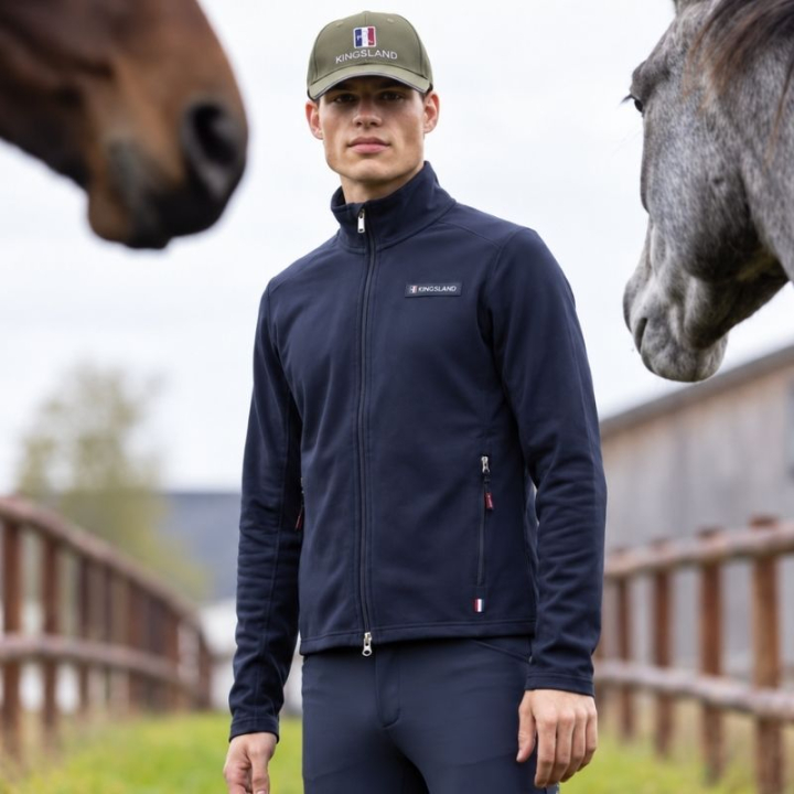 Fleecejacke Classic Mens Polar Marineblau in der Gruppe Reitbekleidung / Jacken / Reitjacken bei Equinest (3163660201011NA_r)