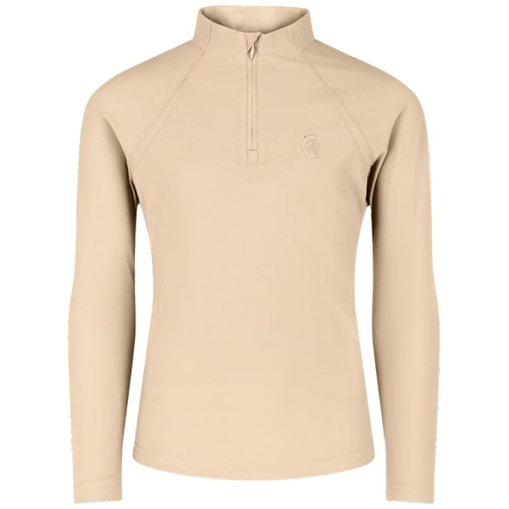 Trainingstop Kinder/Junior Girl Madrid Long Sleeve Beige in der Gruppe Reitbekleidung / Pullover & Fleecejacken bei Equinest (3201332110BE_r)