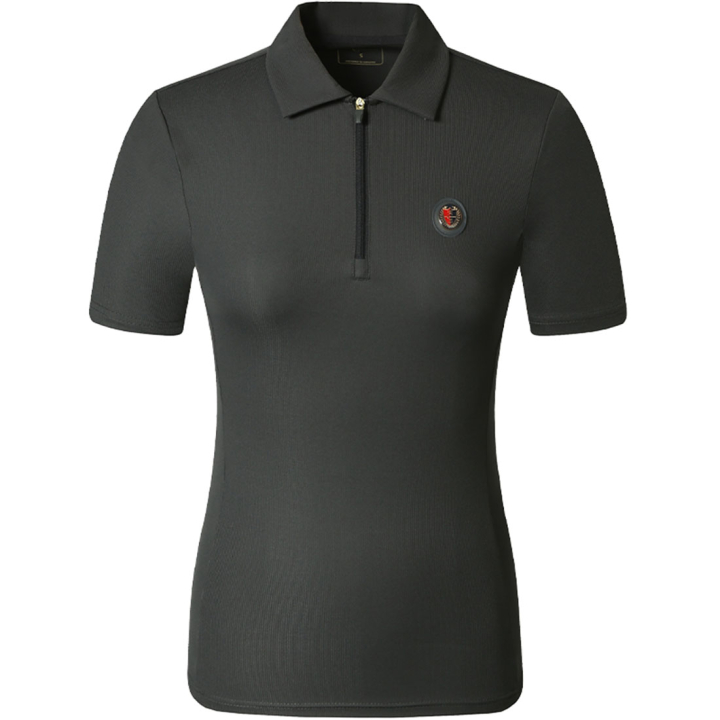 T-Shirt Anniversary 1/2 Zip Grau in der Gruppe Reitbekleidung / Langarm- & Kurzarm-Shirts / T-Shirts bei Equinest (3230030GR_r)