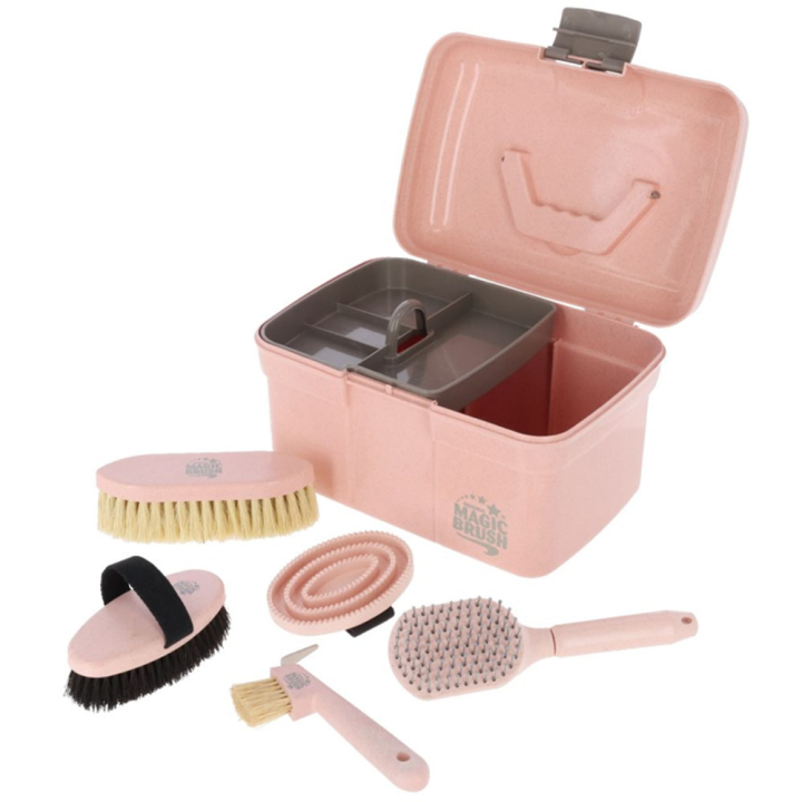 Pflegebox mit Bürsten WaterLily Set Rosa in der Gruppe Pflegeprodukte / Putzboxen und Putztaschen bei Equinest (3230295PI)