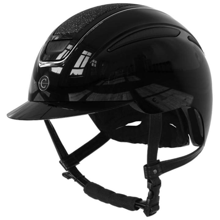 Reithelm Elite Glossy Schwarz in der Gruppe Reitausrüstung / Reithelme / Standardschirm bei Equinest (3230545BA_r)