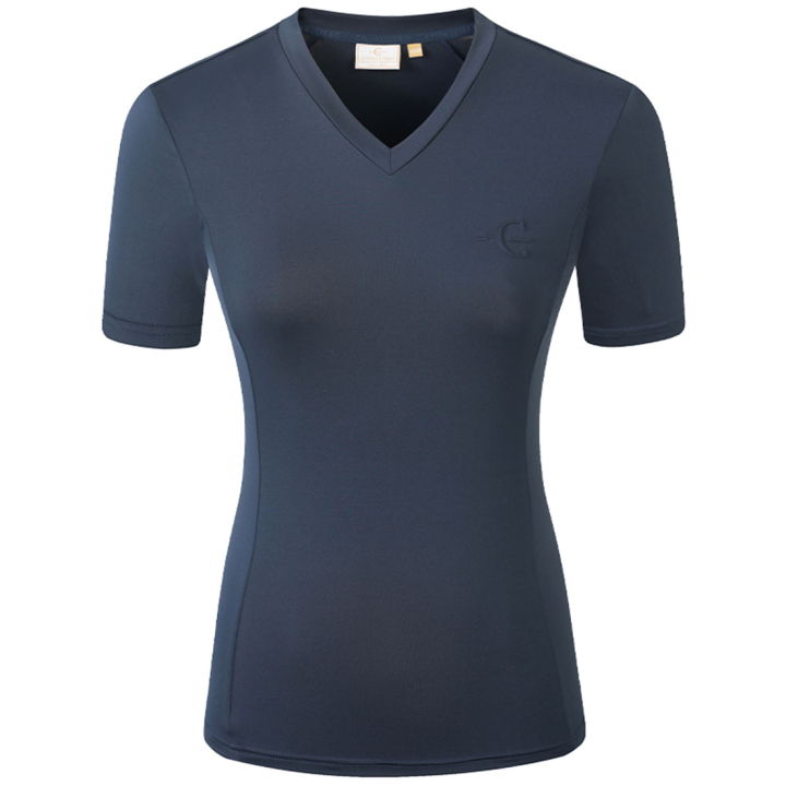T-Shirt V-Neck Marineblau in der Gruppe Reitbekleidung / Langarm- & Kurzarm-Shirts / T-Shirts bei Equinest (3231552NA_r)