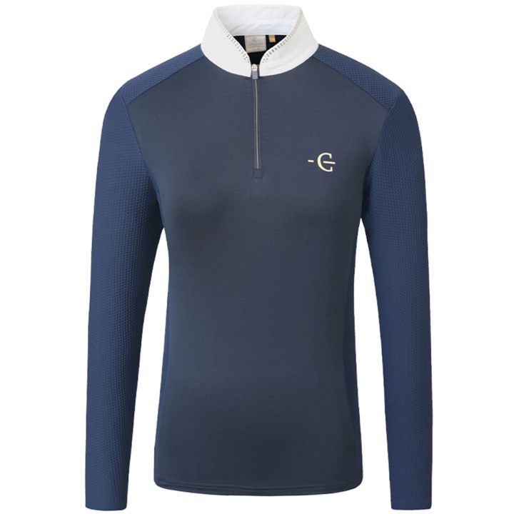 Turniershirt Competition Longsleeve Marineblau in der Gruppe Reitbekleidung / Langarm- & Kurzarm-Shirts / Turniershirts bei Equinest (3231630NA_r)