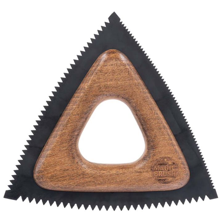 Fellstriegel Triangle Braun in der Gruppe Pflegeprodukte / Pferdebürsten / Fellwechselkamm & Putzsteine bei Equinest (3232480BR)