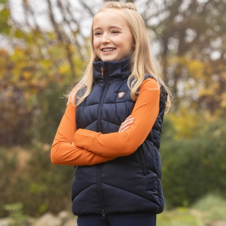 Reitweste Winter Kinder/Junior Marineblau in der Gruppe Reitbekleidung / Westen bei Equinest (3232822NA_r)