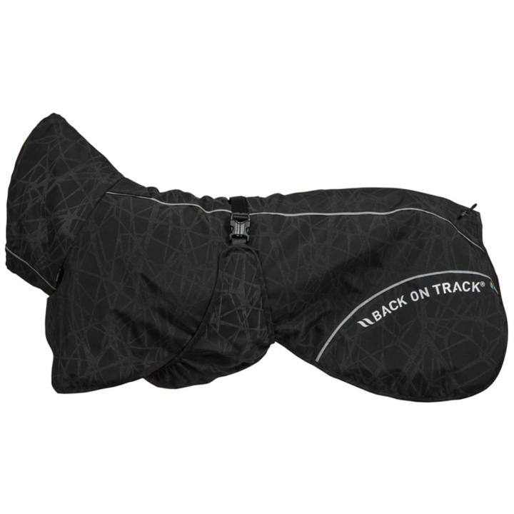 Hunde-Regenmantel Bay High Tail Schwarz in der Gruppe Hund / Hundedecken & Hundemäntel bei Equinest (32369025BA_r)