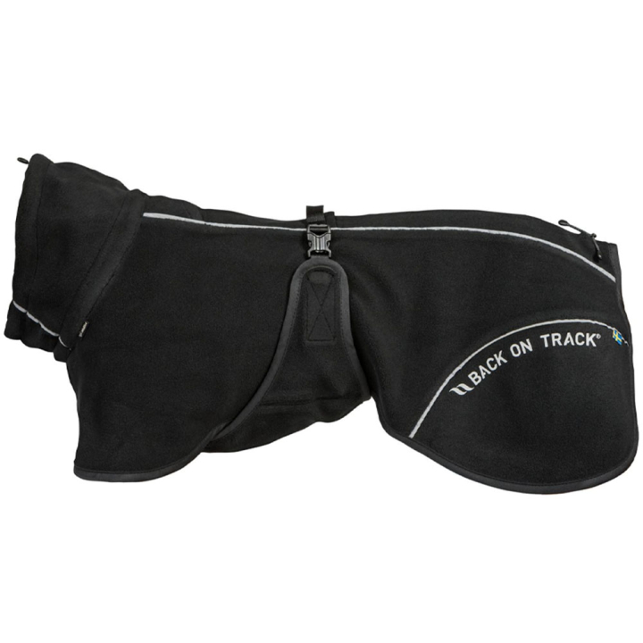 Hunde-Fleecemantel Bay High Tail Schwarz in der Gruppe Hund / Hundedecken & Hundemäntel bei Equinest (32439025BA_r)