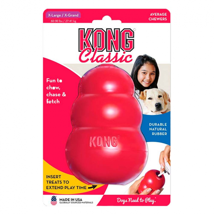 Hundespielzeug KONG Classic Extra Groß Rot in der Gruppe Hund / Hundespielzeug / Kauspielzeug bei Equinest (340908RE-XL)