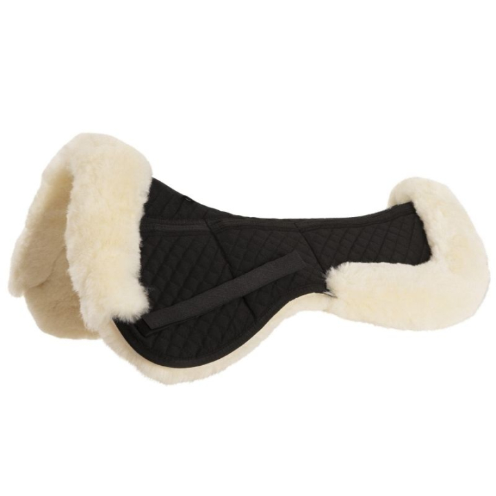 Korrekturpad mit Kante Sheepskin Dressage Schwarz in der Gruppe Pferdezubehör & Pferdebedarf / Pads / Sattelunterlagen & Sattelkissen bei Equinest (351214BA_r)