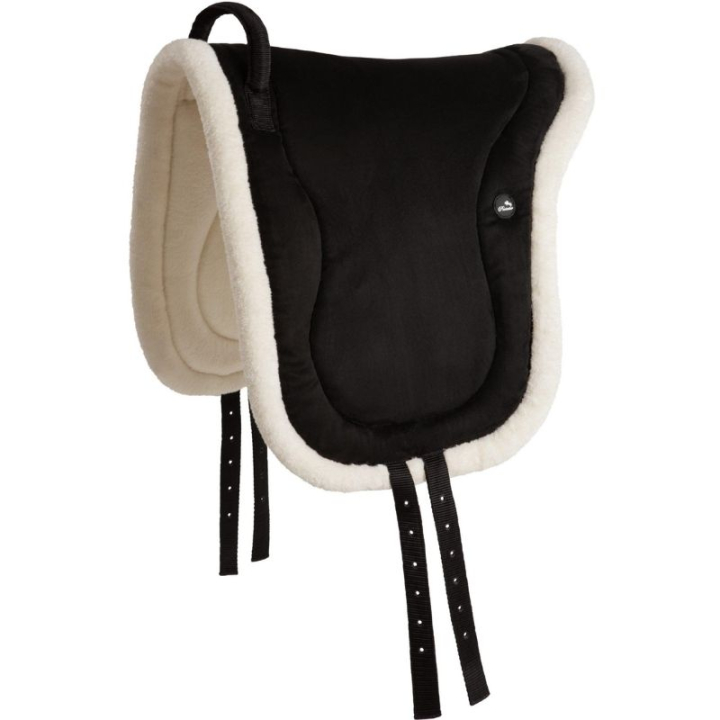 Reitpad Fauxfur Knee Block Schwarz in der Gruppe Pferdezubehör & Pferdebedarf / Sättel & Barbackapads bei Equinest (351411BA_r)