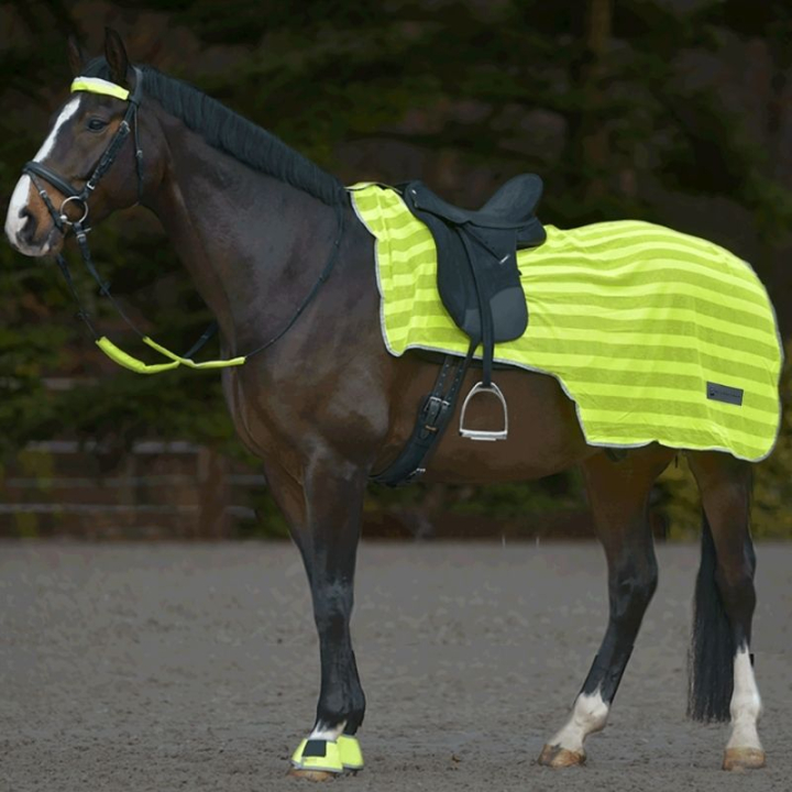 Reflektierende Decke Neon Stripes Gelb in der Gruppe Reitausrüstung / Reflexartikel bei Equinest (380400YE)