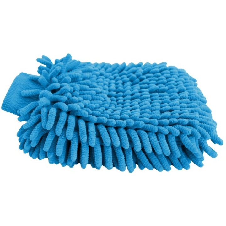 Putzhandschuh Microfibre Blau in der Gruppe Pflegeprodukte / Pferdebürsten / Putzhandschuhe bei Equinest (3827750BL)